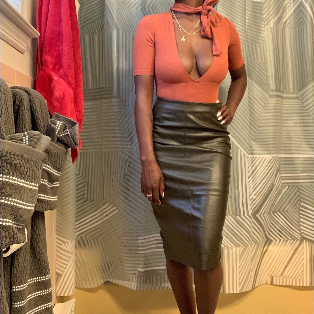 Leather skirt
